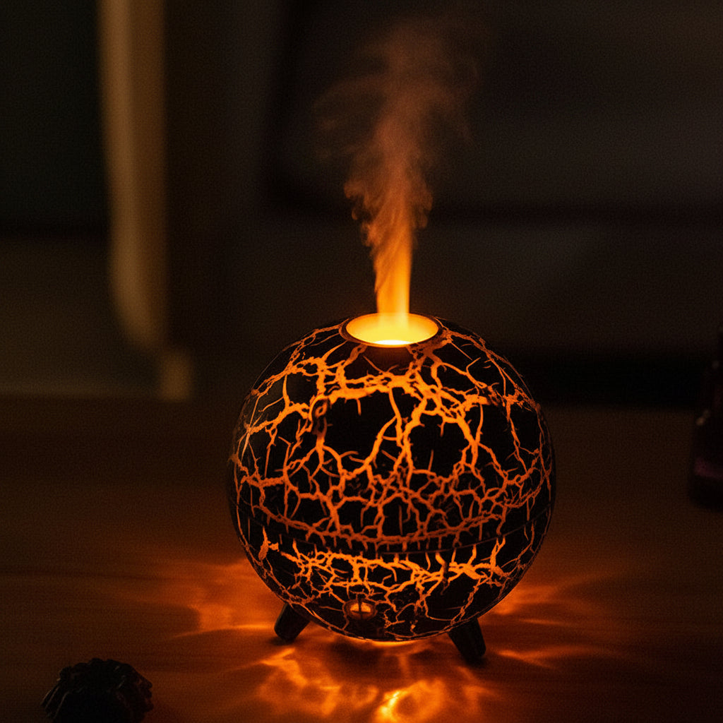 The Hearth aroma diffuser with illuminated mist effect
