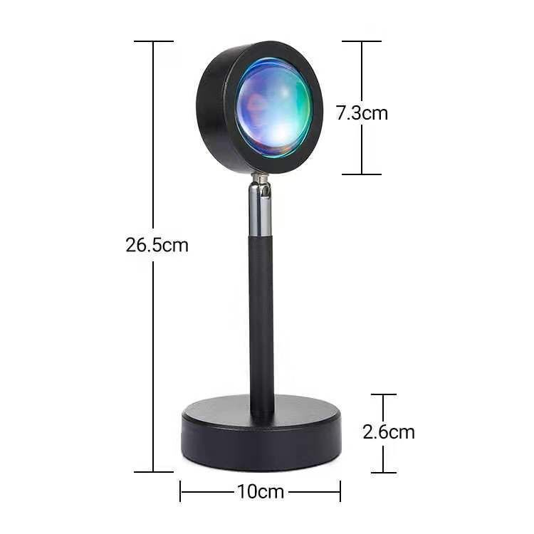 The Dusk Lamp dimensions: 26.5 centimetres high with a 10 centimetre base and 7.3 centimetre lamp head